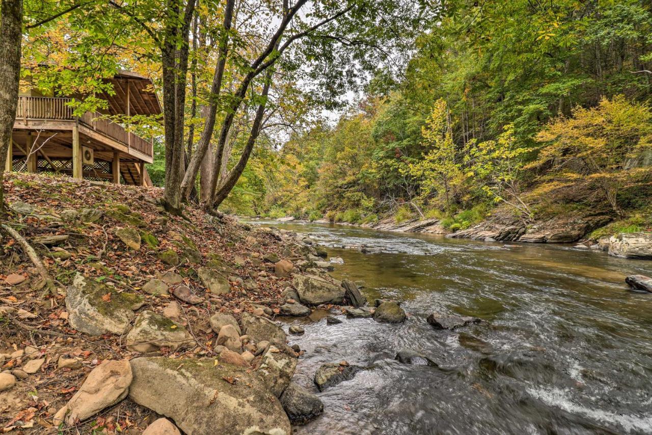Creekside Retreat With Deck, 18 Miles To Wolf Ridge Villa Weaverville Ngoại thất bức ảnh